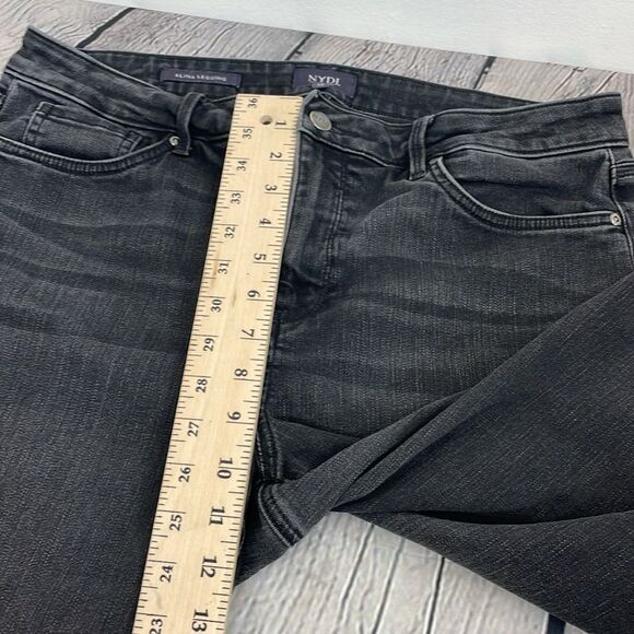 NYDJ Alina Legging Lift Tuck Technology Black Jeans size 12 - Picture 10 of 11